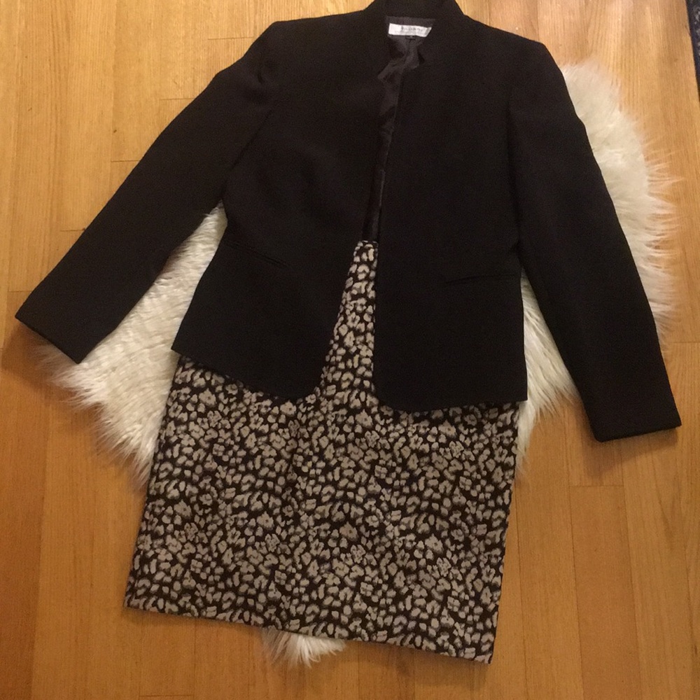 Tahari suit (very dark brown)